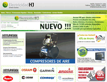 Tablet Screenshot of distribuidorahj.com.ar